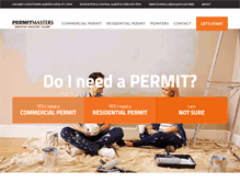 Tablet Screenshot of permitmasters.ca